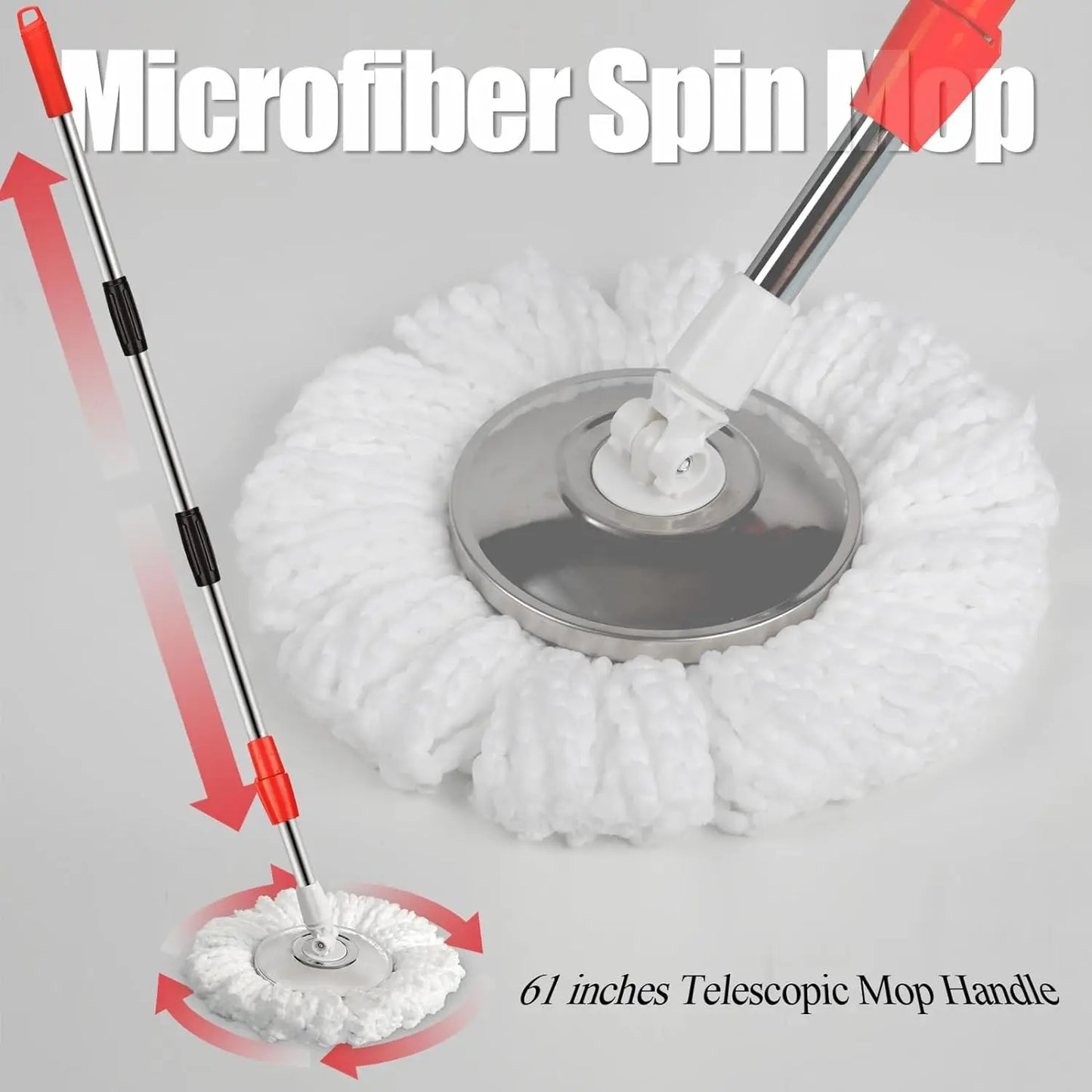 CN Zhejiang 360 Degree Spin Mop Bucket System Extendable Handle