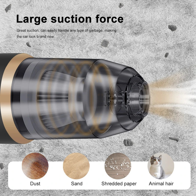 Wireless Car Vacuum Cleaner Portable High Power Performance